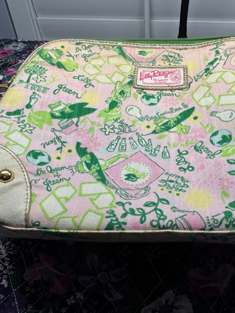 Lilly Pulitzer Large Cosmetic Beg- matches the tote! - Picture 1 of 6